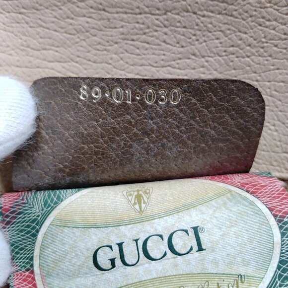 Authentic Gucci Vintage Clutch Bag Sherry Line Brown PVC mn294-120625 - Picture 15 of 16